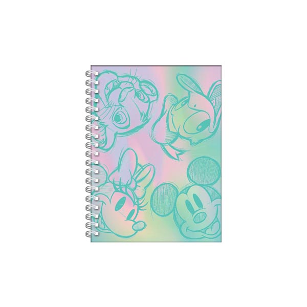 Cuaderno con espiral tapa dura A5 lettering x96 hojas con elastico Paperland