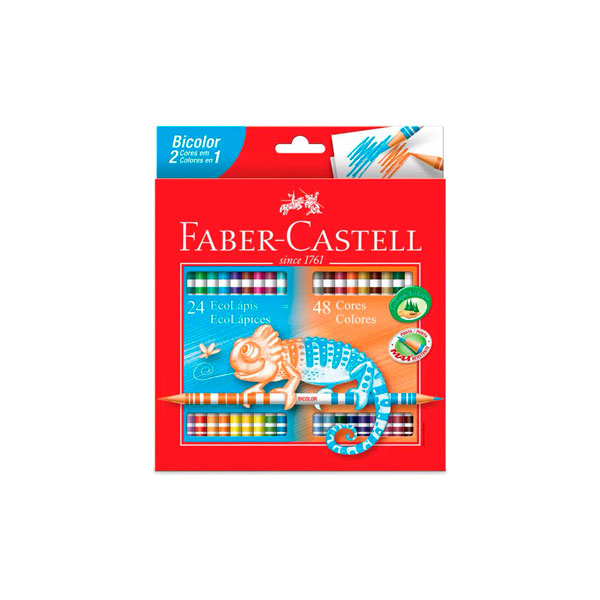 LAPIFAX24B_24-EcoLápices-Bicolor-Doble-Punta